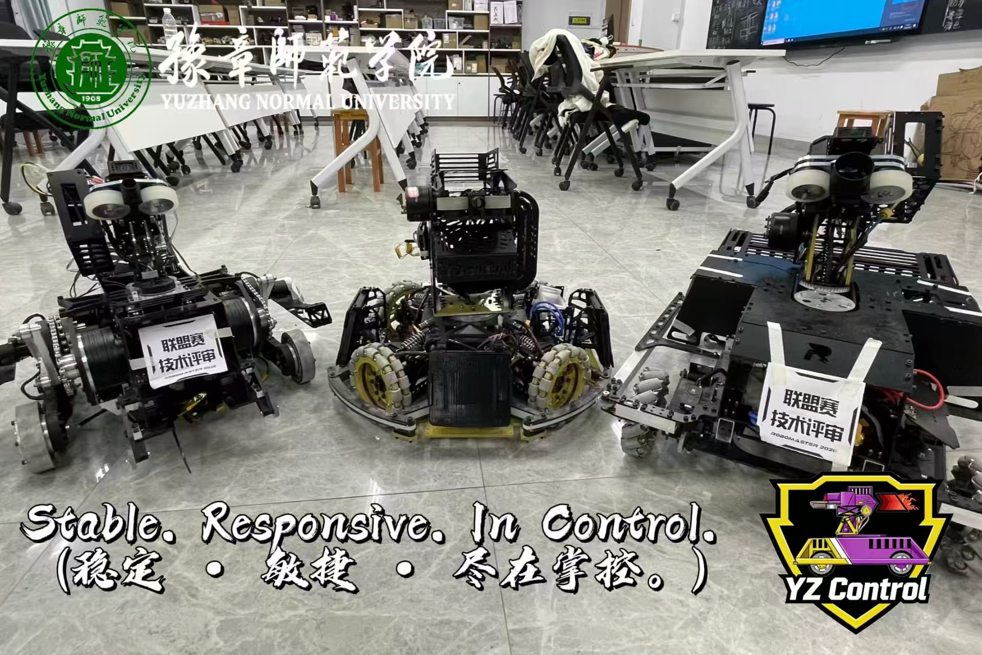 YZ Control 战队三机合影